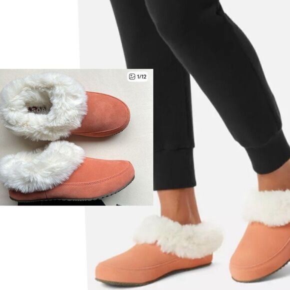 SOREL Women's Go Coffee Run Slipper | Paradox Pink Faux - Picture 1 of 13